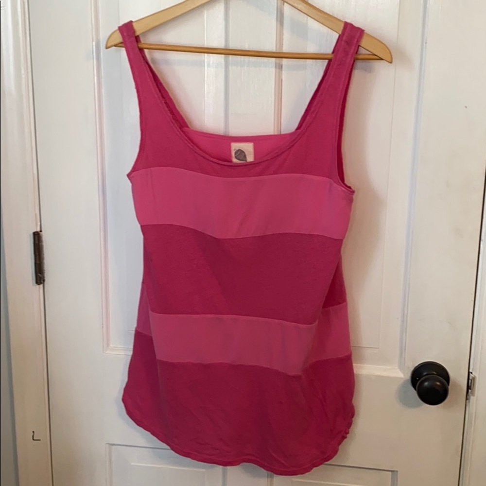 Anthropology pink tank top